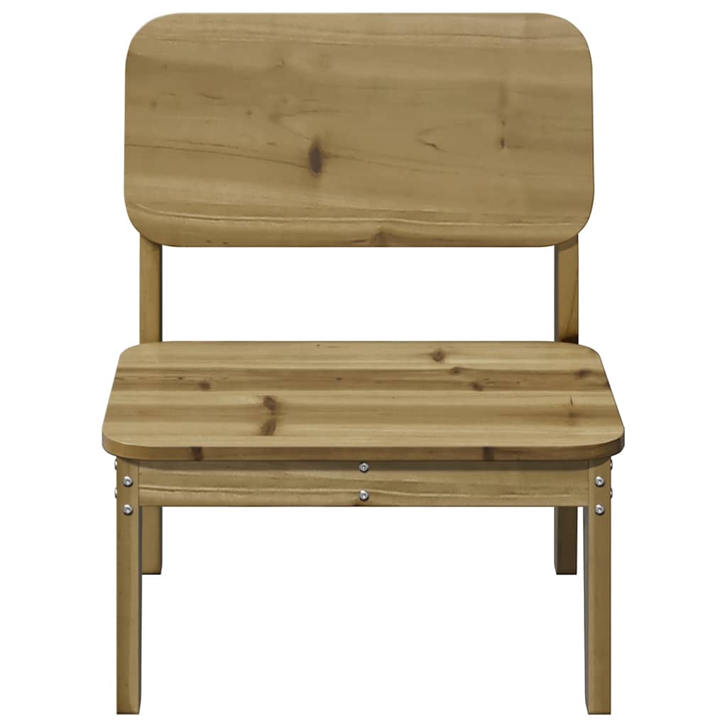Tuinstoelen 2 st 60x52,5x72 cm geïmpregneerd hout