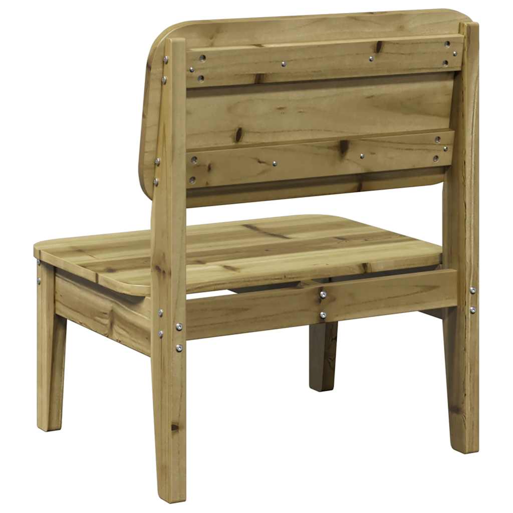 Tuinstoelen 2 st 60x52,5x72 cm geïmpregneerd hout