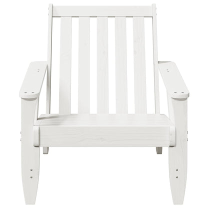 Tuinstoel Adirondack 75x77x77 cm massief grenenhout wit