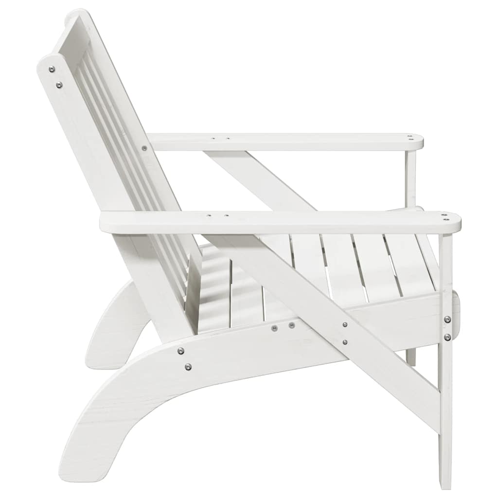 Tuinstoel Adirondack 75x77x77 cm massief grenenhout wit