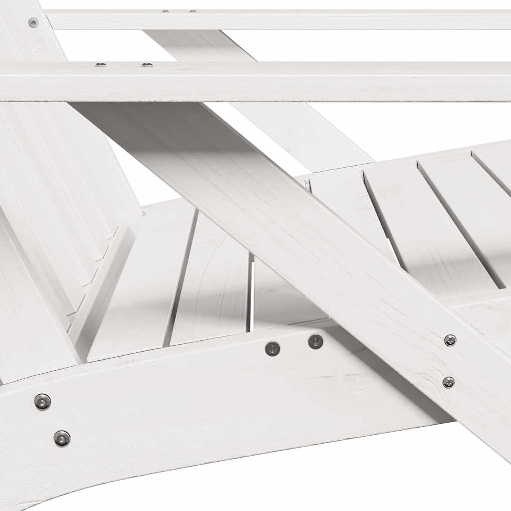 Tuinstoel Adirondack 75x77x77 cm massief grenenhout wit