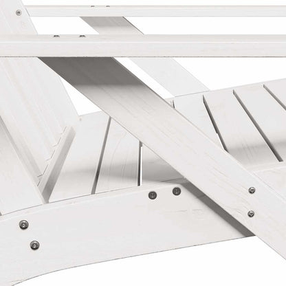 Tuinstoel Adirondack 75x77x77 cm massief grenenhout wit