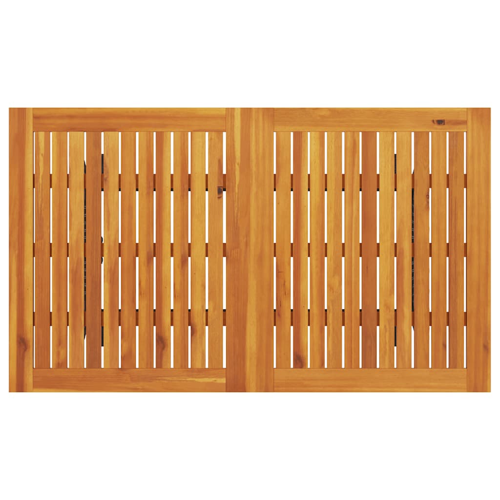 Tuinbank 3-zits met kussens & tafel poly rattan zwart