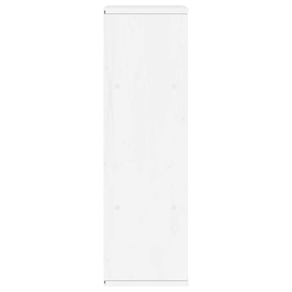 Bijzetkast met lades ODDA 40x24x79 cm massief grenenhout wit