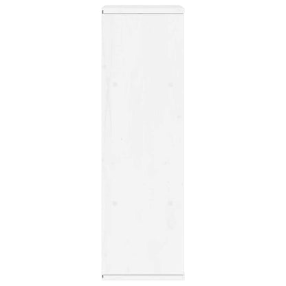 Bijzetkast met lades ODDA 40x24x79 cm massief grenenhout wit