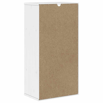 Bijzetkast ODDA 40x24x79 cm massief grenenhout wit