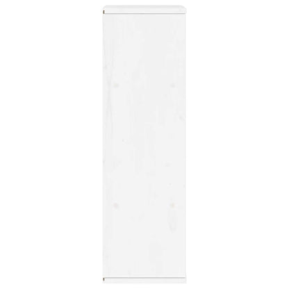 Bijzetkast met lade ODDA 40x24x79 cm massief grenenhout wit