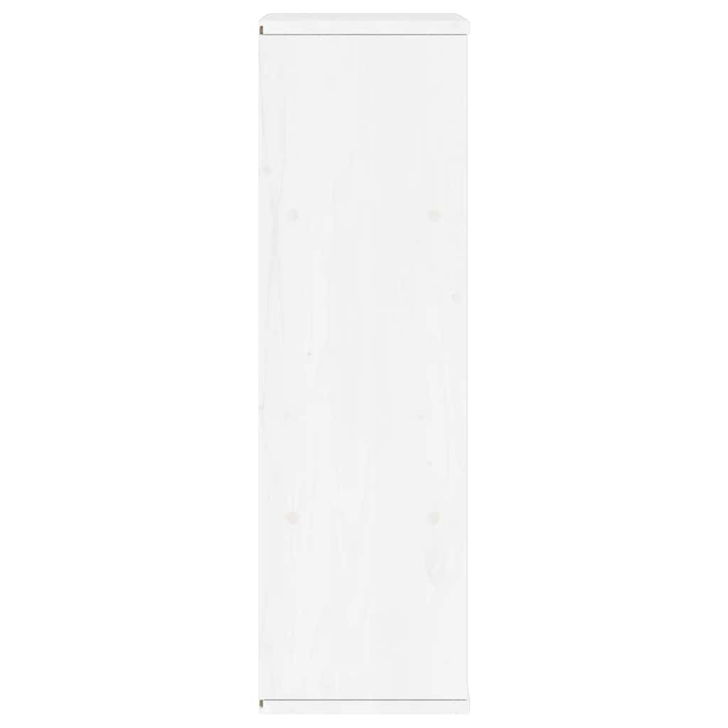 Bijzetkast ODDA 40x24x79 cm massief grenenhout wit