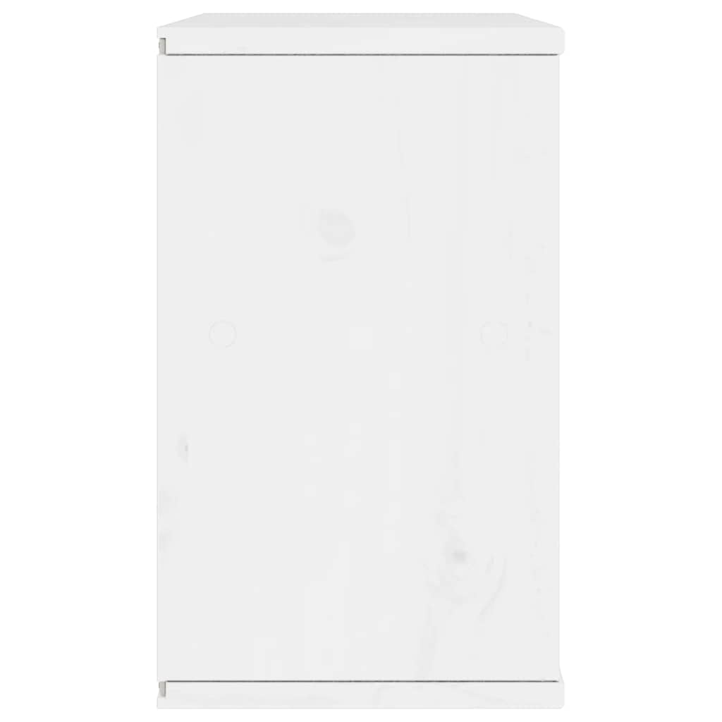 Tv-meubel ODDA 79x24x40 cm massief grenenhout wit