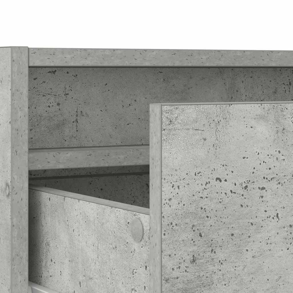Tv-meubel met LED-verlichting 75x35,5x25 cm betongrijs