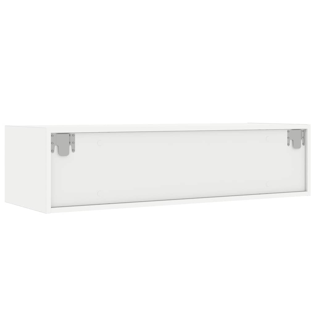 Tv-meubel met LED-verlichting 100X35,5x25 cm wit