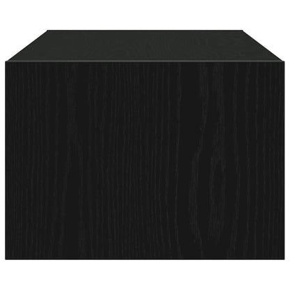 Tv-meubel met LED-verlichting 100X35,5x25 cm zwart eikenkleurig