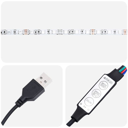 Tv-meubel LED-verlichting 100X35,5x25 cm sonoma eikenkleurig