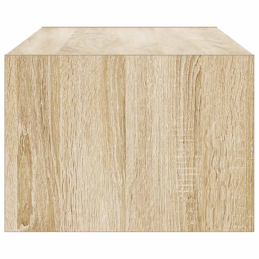 Tv-meubel LED-verlichting 100X35,5x25 cm sonoma eikenkleurig