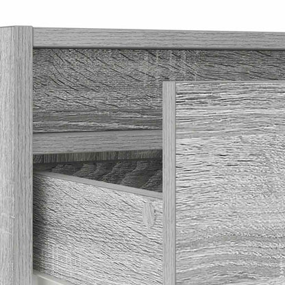 Tv-meubel met LED-verlichting 100X35,5x25 cm grijs sonoma eiken