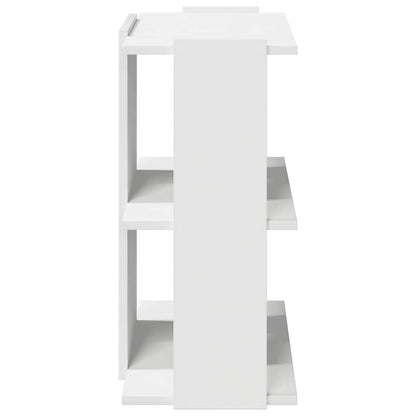Boekenkast 3-laags 60x30x60 cm bewerkt hout wit