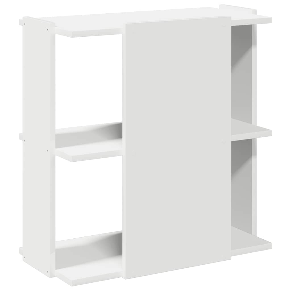 Boekenkast 3-laags 60x30x60 cm bewerkt hout wit