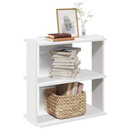 Boekenkast 3-laags 60x30x60 cm bewerkt hout wit