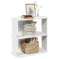 Boekenkast 3-laags 60x30x60 cm bewerkt hout wit
