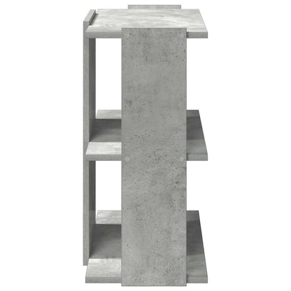 Boekenkast 3-laags 60x30x60 cm bewerkt hout betongrijs
