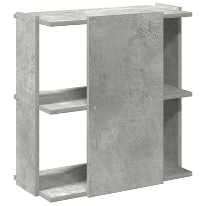 Boekenkast 3-laags 60x30x60 cm bewerkt hout betongrijs