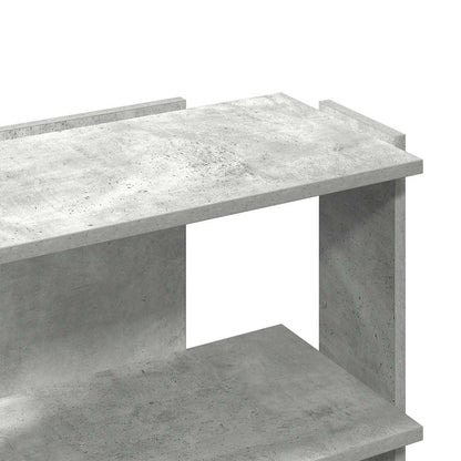 Boekenkast 3-laags 60x30x60 cm bewerkt hout betongrijs