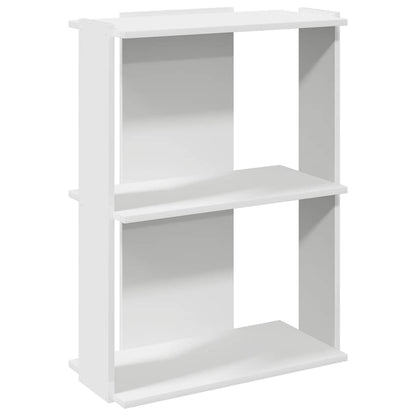 Boekenkast 3-laags 60x30x80 cm bewerkt hout wit