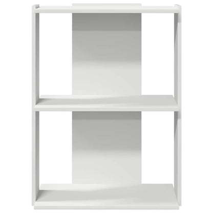 Boekenkast 3-laags 60x30x80 cm bewerkt hout wit