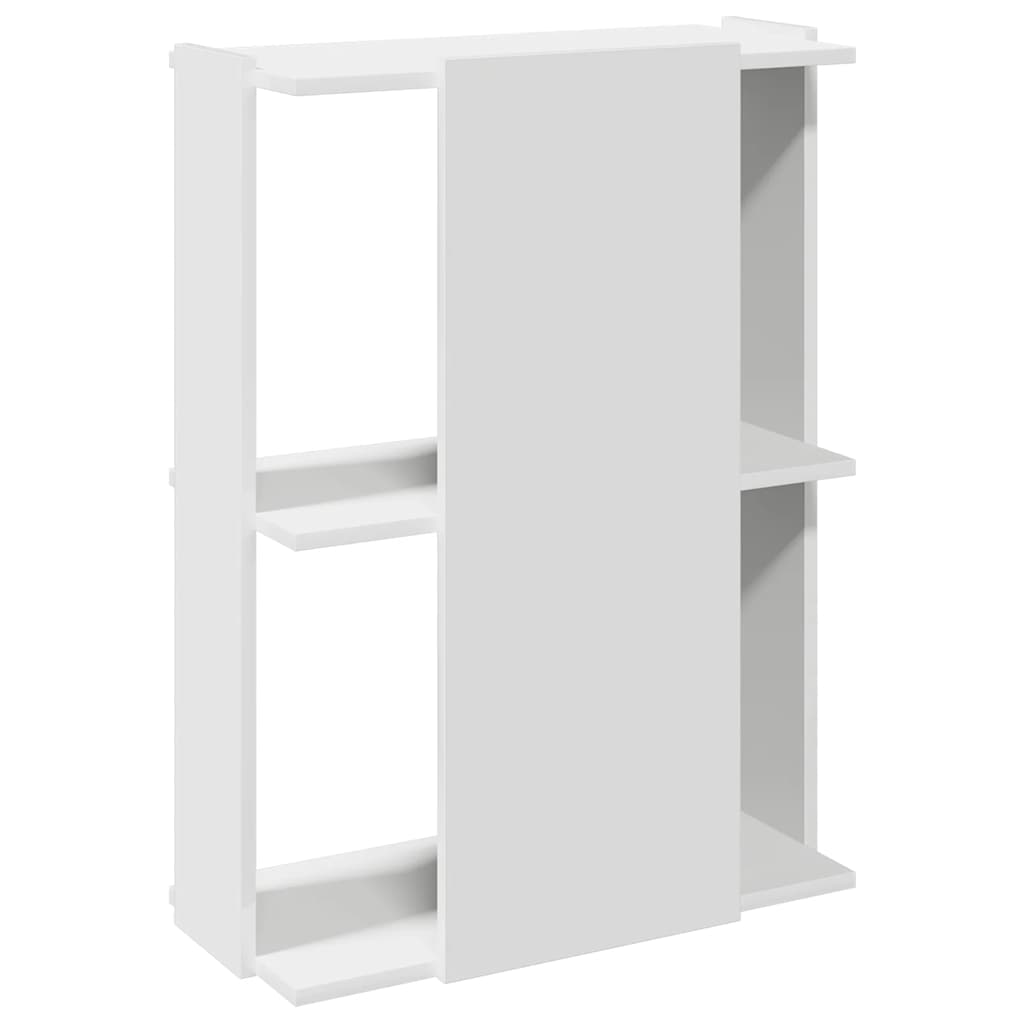 Boekenkast 3-laags 60x30x80 cm bewerkt hout wit