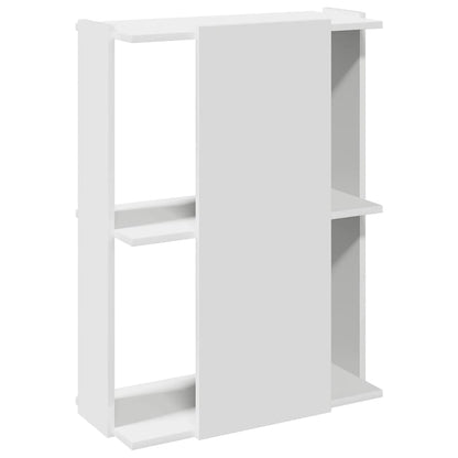 Boekenkast 3-laags 60x30x80 cm bewerkt hout wit