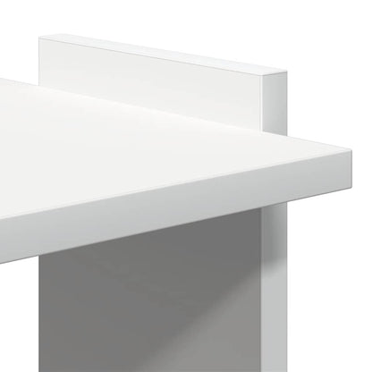 Boekenkast 3-laags 60x30x120 cm bewerkt hout wit