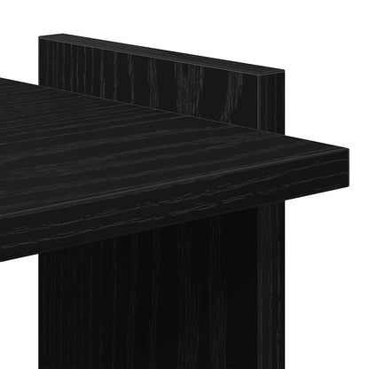 Boekenkast 3-laags 60x30x120 cm bewerkt hout zwart