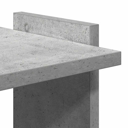 Boekenkast 3-laags 60x30x120 cm bewerkt hout betongrijs