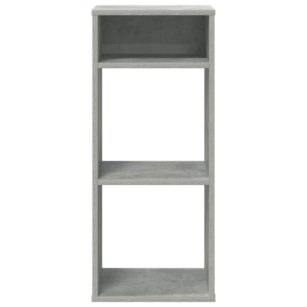 Boekenkast 34x31x80 cm bewerkt hout betongrijs