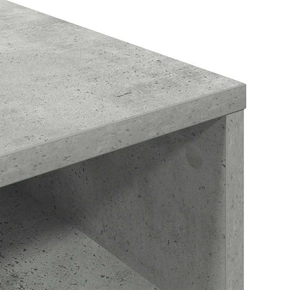 Boekenkast 34x31x80 cm bewerkt hout betongrijs
