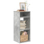 Boekenkast 34x31x80 cm bewerkt hout betongrijs