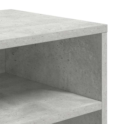 Boekenkast 66x31x80 cm bewerkt hout betongrijs
