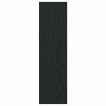 Boekenkast 34x31x112 cm bewerkt hout zwart