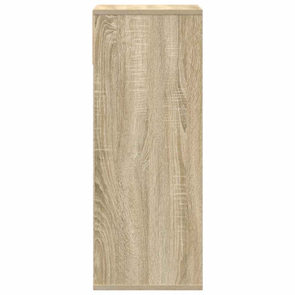Boekenkast 34x31x80 cm bewerkt hout sonoma eikenkleurig