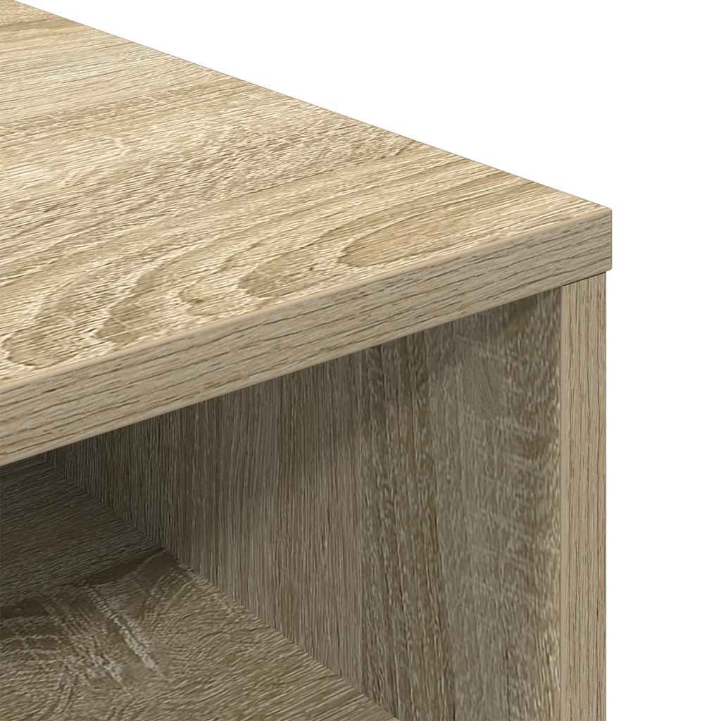 Boekenkast 34x31x80 cm bewerkt hout sonoma eikenkleurig