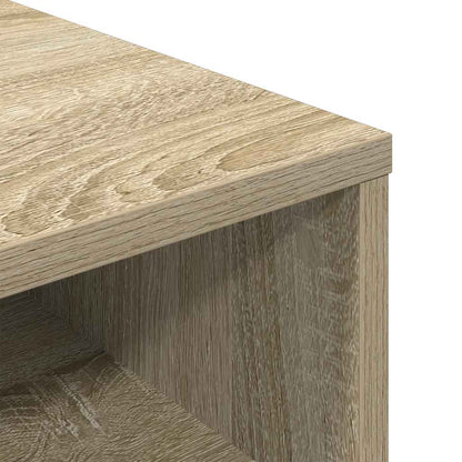 Boekenkast 34x31x80 cm bewerkt hout sonoma eikenkleurig