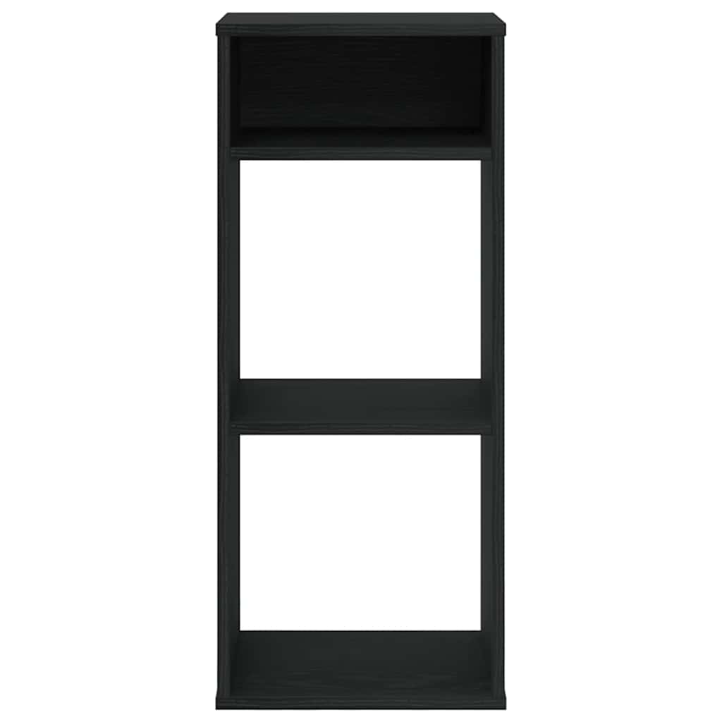 Boekenkast 34x31x80 cm bewerkt hout zwart