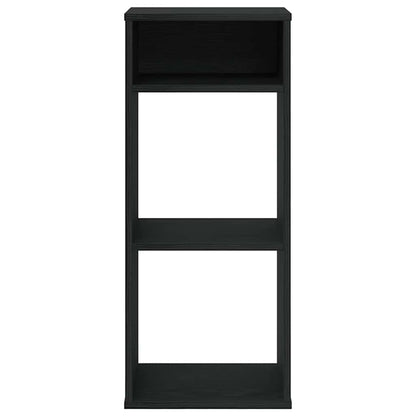Boekenkast 34x31x80 cm bewerkt hout zwart