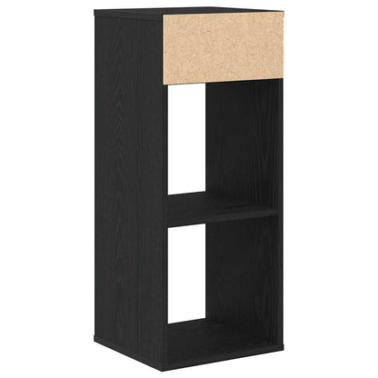Boekenkast 34x31x80 cm bewerkt hout zwart