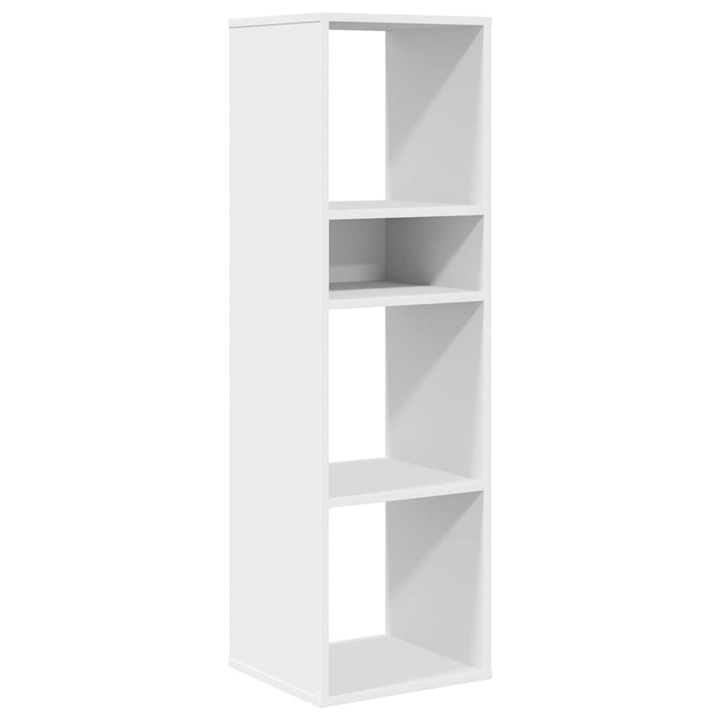 Boekenkast 34x31x112 cm bewerkt hout wit