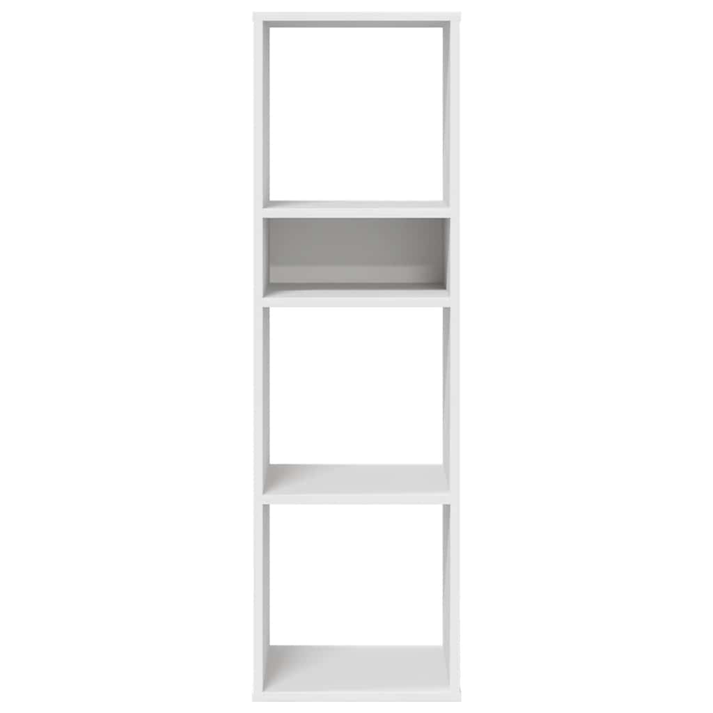 Boekenkast 34x31x112 cm bewerkt hout wit