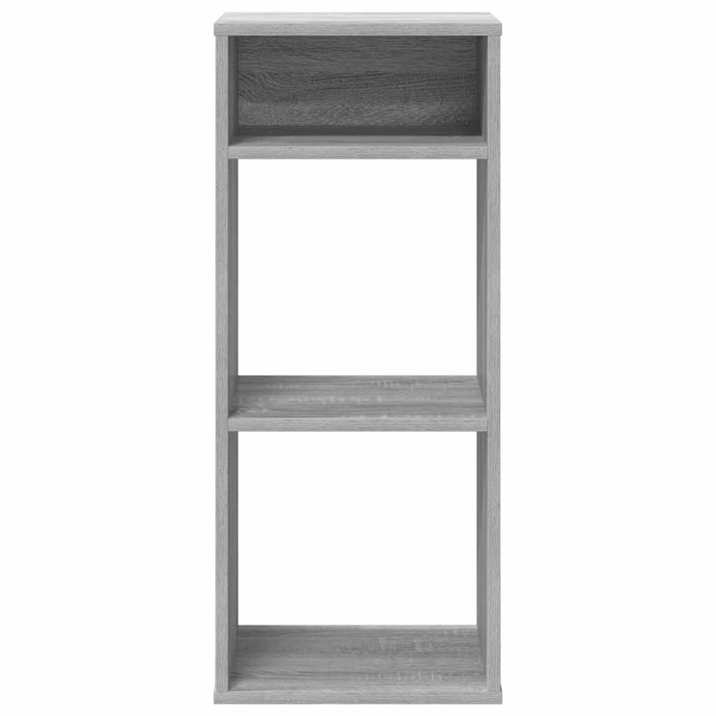 Boekenkast 34x31x80 cm bewerkt hout grijs sonoma eikenkleurig