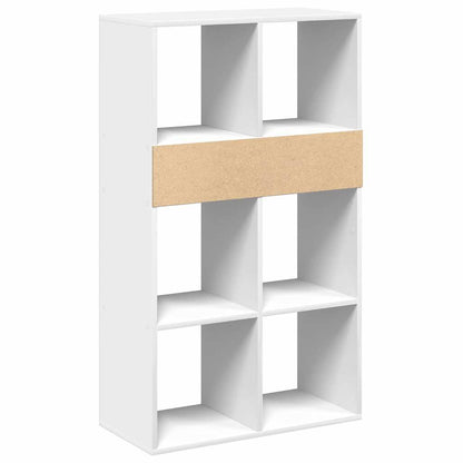 Boekenkast 66x31x112 cm bewerkt hout wit