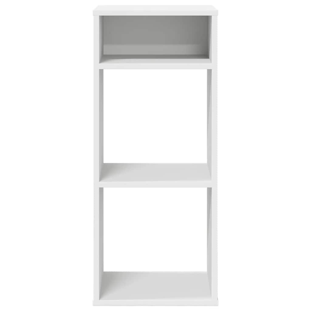 Boekenkast 34x31x80 cm bewerkt hout wit