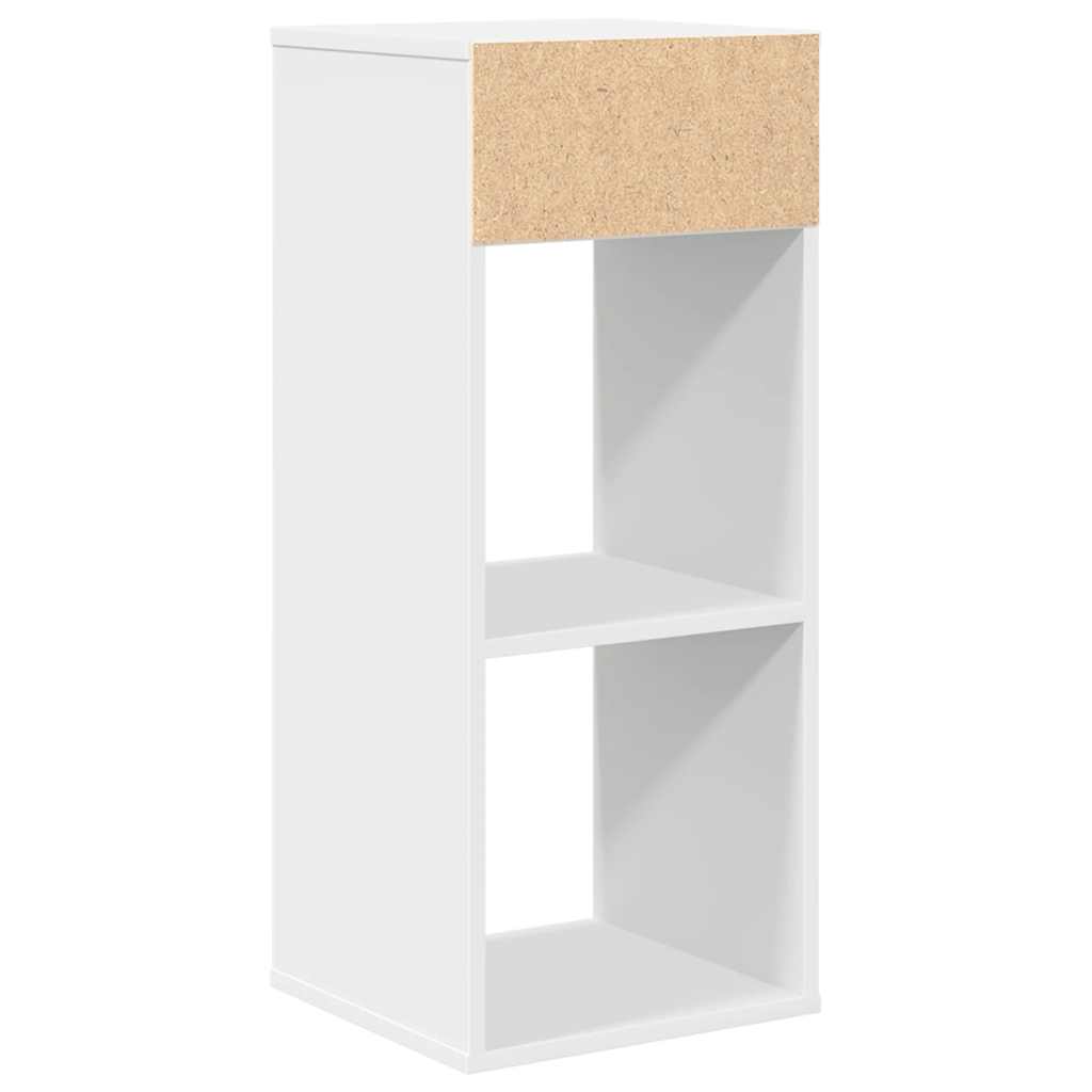 Boekenkast 34x31x80 cm bewerkt hout wit